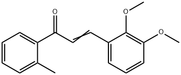 (2E)-3-(2,3-dimethoxyphenyl)-1-(2-methylphenyl)prop-2-en-1-one, 869475-97-8, 结构式