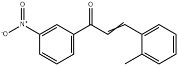 (2E)-3-(2-methylphenyl)-1-(3-nitrophenyl)prop-2-en-1-one, 869703-78-6, 结构式