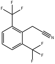 2-(2,6-Bis(trifluoromethyl)phenyl)acetonitrile Structure