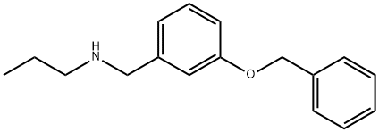 {[3-(benzyloxy)phenyl]methyl}(propyl)amine Structure