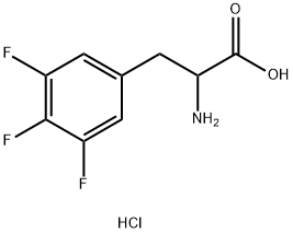 2-AMINO-3-(3,4,5-TRIFLUOROPHENYL)PROPANOIC ACID HCL Struktur
