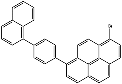 1-BROMO-8-(4-(NAPHTHALEN-1-YL)PHENYL)PYRENE Struktur