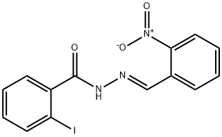 2-iodo-N'-(2-nitrobenzylidene)benzohydrazide 结构式
