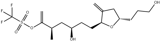 871357-59-4 Methanesulfonic acid, trifluoro-, (2R,4R)-4-hydroxy-2-methyl-1-methylene-6-[(2S,5S)-tetrahydro-5-(3-hydroxypropyl)-3-methylene-2-furanyl]hexyl ester (9CI)