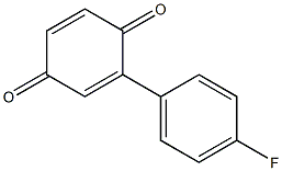 2,5-Cyclohexadiene-1,4-dione, 2-(4-fluorophenyl)- 结构式