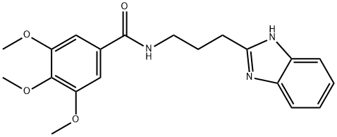 N-(3-(1H-benzo[d]imidazol-2-yl)propyl)-3,4,5-trimethoxybenzamide,872345-00-1,结构式