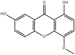 1,7-二羟基-4-甲氧基呫吨酮 结构式