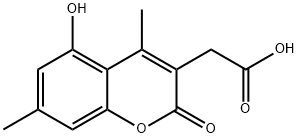 2-(5-hydroxy-4,7-dimethyl-2-oxo-2H-chromen-3-yl)acetic acid Structure