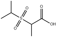 2-(propane-2-sulfonyl)propanoic acid Structure