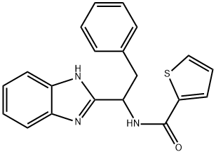 N-(1-(1H-benzo[d]imidazol-2-yl)-2-phenylethyl)thiophene-2-carboxamide Struktur