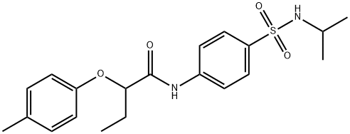 2-(4-methylphenoxy)-N-[4-(propan-2-ylsulfamoyl)phenyl]butanamide|