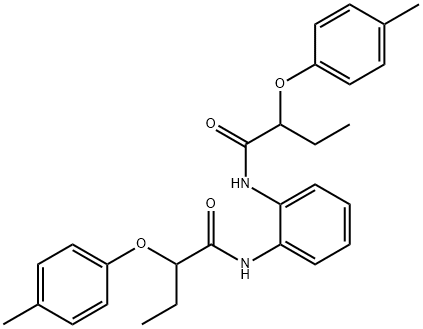 N,N'-1,2-phenylenebis[2-(4-methylphenoxy)butanamide] Structure