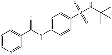 N-[4-(tert-butylsulfamoyl)phenyl]pyridine-3-carboxamide,875108-77-3,结构式