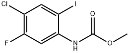 methyl (4-chloro-5-fluoro-2-iodophenyl)carbamate Struktur