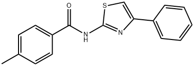 (Z)-4-methyl-N-(4-phenylthiazol-2(3H)-ylidene)benzamide 结构式