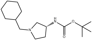 (R)-tert-Butyl 1-(cyclohexylmethyl)pyrrolidin-3-ylcarbamate Structure