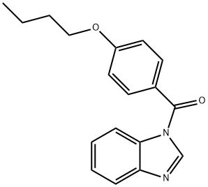 1-(4-butoxybenzoyl)-1H-benzimidazole Structure