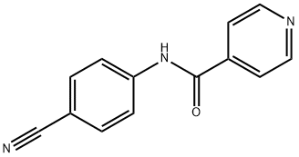 N-(4-cyanophenyl)-4-pyridinecarboxamide Structure