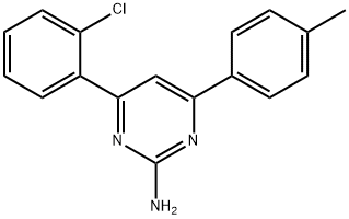 4-(2-chlorophenyl)-6-(4-methylphenyl)pyrimidin-2-amine Structure