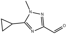 5-cyclopropyl-1-methyl-1H-1,2,4-triazole-3-carbaldehyde Structure
