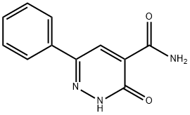 3-OXO-6-PHENYL-2,3-DIHYDROPYRIDAZINE-4-CARBOXAMIDE Structure