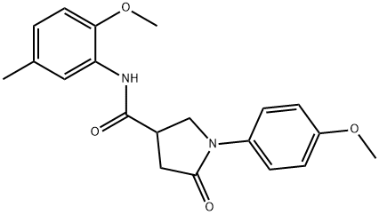 N-(2-methoxy-5-methylphenyl)-1-(4-methoxyphenyl)-5-oxopyrrolidine-3-carboxamide Structure