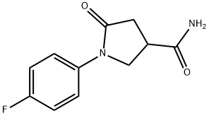 1-(4-fluorophenyl)-5-oxopyrrolidine-3-carboxamide Structure