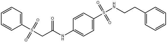 878978-29-1 2-(benzenesulfonyl)-N-[4-(2-phenylethylsulfamoyl)phenyl]acetamide