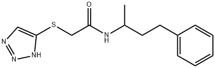 N-(4-phenylbutan-2-yl)-2-(1H-1,2,3-triazol-5-ylsulfanyl)acetamide,879026-63-8,结构式