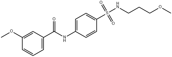 3-methoxy-N-{4-[(3-methoxypropyl)sulfamoyl]phenyl}benzamide Structure