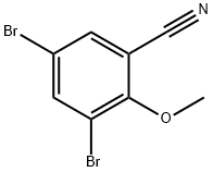 3,5-dibromo-2-methoxybenzonitrile Struktur
