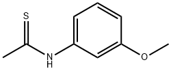N-(3-METHOXYPHENYL)ETHANETHIOAMIDE 化学構造式