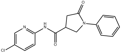 879595-44-5 N-(5-chloropyridin-2-yl)-5-oxo-1-phenylpyrrolidine-3-carboxamide