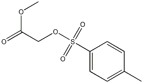 Acetic acid,2-[[(4-methylphenyl)sulfonyl]oxy]-, methyl ester 化学構造式