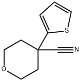 4-(2-thienyl)tetrahydro-2H-pyran-4-carbonitrile Structure
