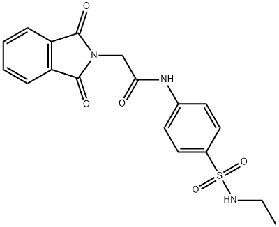 2-(1,3-dioxoisoindol-2-yl)-N-[4-(ethylsulfamoyl)phenyl]acetamide Structure