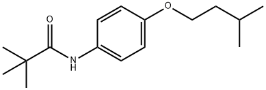 2,2-dimethyl-N-[4-(3-methylbutoxy)phenyl]propanamide Struktur