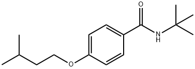 N-(tert-butyl)-4-(3-methylbutoxy)benzamide Structure