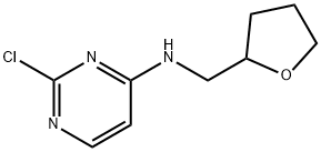 2-chloro-N-[(oxolan-2-yl)methyl]pyrimidin-4-amine 化学構造式