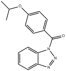 1-(4-isopropoxybenzoyl)-1H-1,2,3-benzotriazole Struktur