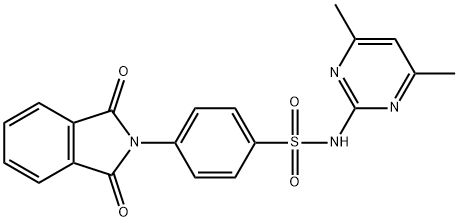 N-(4,6-dimethylpyrimidin-2-yl)-4-(1,3-dioxoisoindolin-2-yl)benzenesulfonamide,88063-41-6,结构式