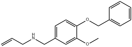 {[4-(benzyloxy)-3-methoxyphenyl]methyl}(prop-2-en-1-yl)amine Struktur