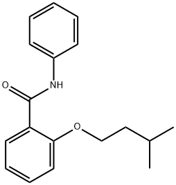 2-(3-methylbutoxy)-N-phenylbenzamide Struktur