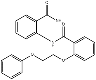 N-[2-(aminocarbonyl)phenyl]-2-(2-phenoxyethoxy)benzamide,881574-40-9,结构式
