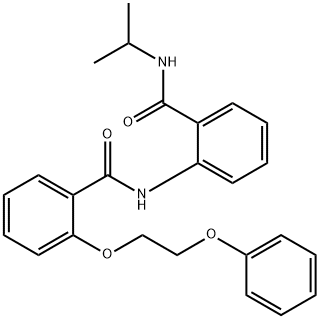 N-{2-[(isopropylamino)carbonyl]phenyl}-2-(2-phenoxyethoxy)benzamide Struktur