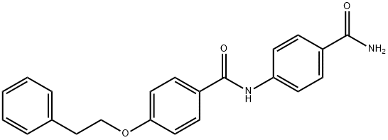 N-[4-(aminocarbonyl)phenyl]-4-(2-phenylethoxy)benzamide Structure