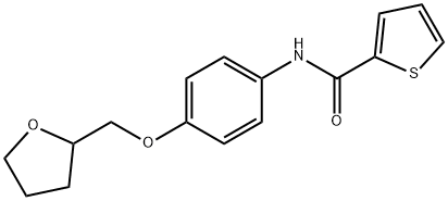 N-[4-(oxolan-2-ylmethoxy)phenyl]thiophene-2-carboxamide Struktur