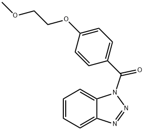 benzotriazol-1-yl-[4-(2-methoxyethoxy)phenyl]methanone 结构式