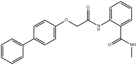 2-{[(4-biphenylyloxy)acetyl]amino}-N-methylbenzamide,882096-79-9,结构式