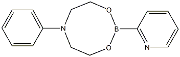 6-phenyl-2-pyridin-2-yl-1,3,6,2-dioxazaborocane Struktur